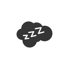 Aufkleber - sleeping icon symbol template color editable. simple logo vector illustration for graphic and web design.