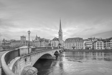 Wall Mural - Cityscape of downtown Zurich in Switzerland