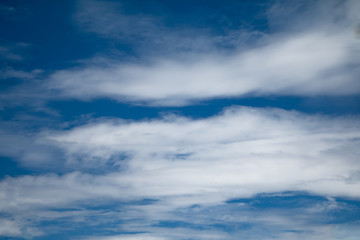 Wall Mural - blue sky with white clouds during day nature background