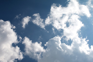 Wall Mural - white cloud object for nature design summer background