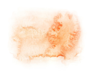 Hand painted watercolor gold texture. Hand drawn illustration isolated on white background.