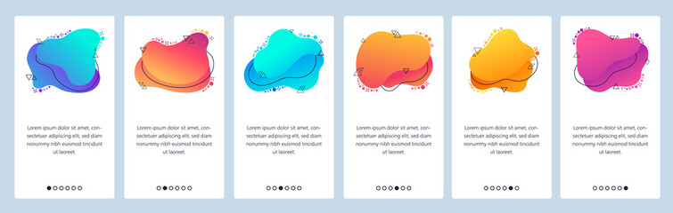 Wall Mural - Website and mobile app onboarding screens vector template