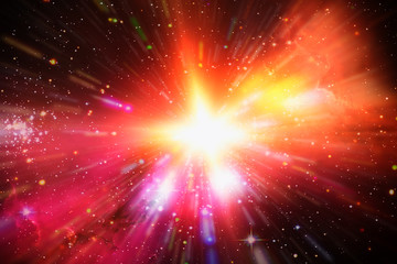 Wall Mural - abstract background of light explosion. starburst. sunbeams. the elements of this image furnished by