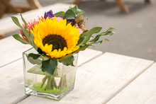 Small Bouquet Of Flowers, Sunflower