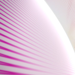 thin stripes in perspective pink, 3d render, abstract composition