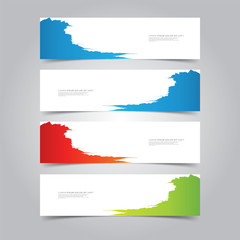  Vector Abstract banner web template