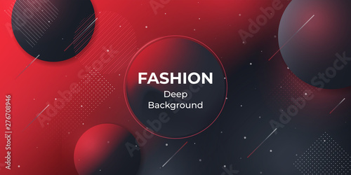 Minimal Geometric Background Social Media Web Banner For Shopping
