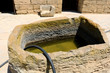Water storage pool.  Ancient rainwater harvesting system