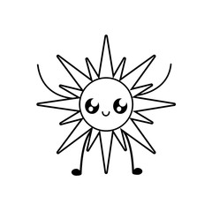 Sticker - summer hot sun kawaii character