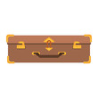 © Jemastock - travel suitcase luggage frontview symbol vector illustration