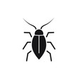Cockroach vector icon, insect icon, bug isolated illustration