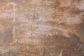 rusty painted metal sheet. rusty iron background