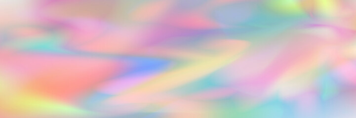 Aufkleber - horizontal abstract pastel holographic design for pattern and background