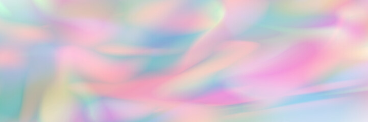 Aufkleber - horizontal abstract pastel holographic design for pattern and background