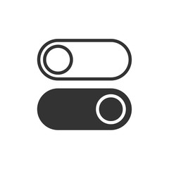 Poster - On off icon symbol template color editable. Switch button. simple logo vector illustration for graphic and web design.