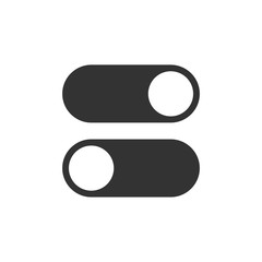 Poster - On off icon symbol template color editable. Switch button. simple logo vector illustration for graphic and web design.