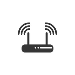 Poster - Router icon symbol template color editable. simple logo vector illustration for graphic and web design.