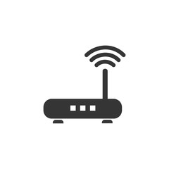 Fototapete - Router icon symbol template color editable. simple logo vector illustration for graphic and web design.