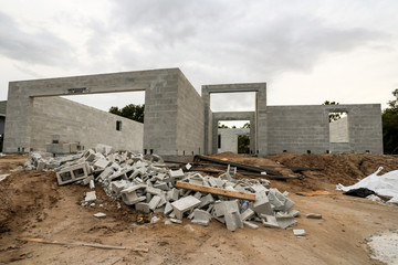 Residential house construction; Florida USA