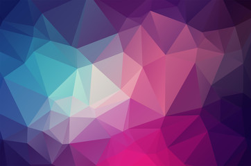 Wall Mural - Colorful Multicolor Low poly crystal background. Polygon design pattern. colorful Low poly vector illustration, low polygon background.