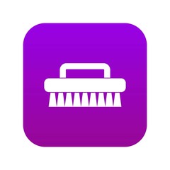Wall Mural - Cleaning brush icon digital purple for any design isolated on white vector illustration