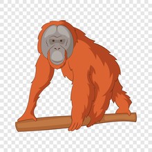 Orangutan Icon. Cartoon Illustration Of Orangutan Vector Icon For Web