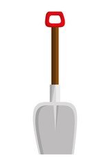 Poster - shovel metal tool isolated icon