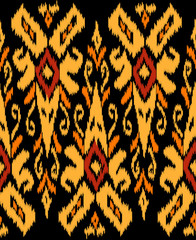 Canvas Print - Seamless  tribal pattern.Able to repeat for textile printing