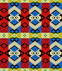 Wall Mural - Seamless  tribal pattern.Able to repeat for textile printing