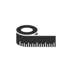 Aufkleber - Tape measurement icon template black color editable. Tape measurement symbol vector sign isolated on white background. Simple logo vector illustration for graphic and web design.