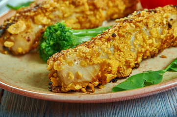 Poster - Fried Cod in Coconut Curry Flakes