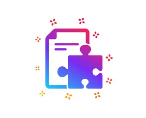Aufkleber - strategy icon. technical instruction sign. dynamic shapes. gradient design strategy icon. classic st