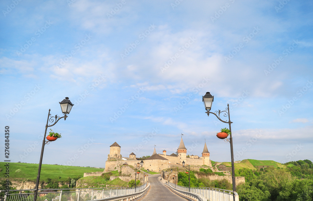 View of road leading to old fortress