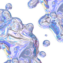 Abstract Blue Crystal Background. It Can Be Used In Print And Web Design