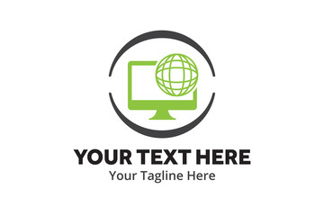 unique web developer simple logo creative design in flat style with color . web designer logo creative design for identity and community