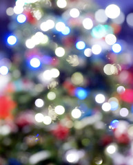 Wall Mural - New year, holiday lights.