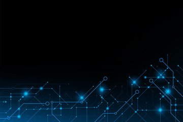 Abstract futuristic circuit connection board.vector and illustration
