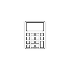 Poster - Calculator, math icon. Element of education vector. Signs and symbols can be used for web, logo, mobile app, UI, UX