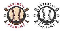 Vintage Baseball Sport Logo, Emblem, Badge, Mark, Label. Graphic Art. Illustration. Vector.
