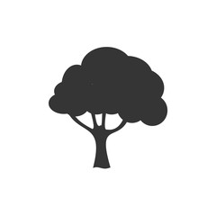 Fototapete - Tree icon template black color editable. Branch forest symbol vector sign isolated on white background. Simple logo vector illustration for graphic and web design.