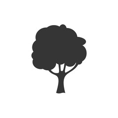 Leinwandbilder - Tree icon template black color editable. Branch forest symbol vector sign isolated on white background. Simple logo vector illustration for graphic and web design.