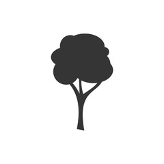 Fototapete - Tree icon template black color editable. Branch forest symbol vector sign isolated on white background. Simple logo vector illustration for graphic and web design.