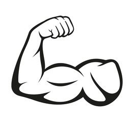 biceps. muscle icon. vector