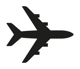 Wall Mural - plane simple icon. vector