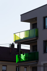 Wall Mural - modern appartment building with balcony