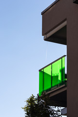 Wall Mural - modern appartment building with balcony