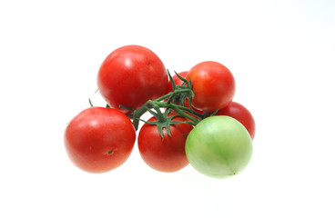 cherry tomato isolated on white background