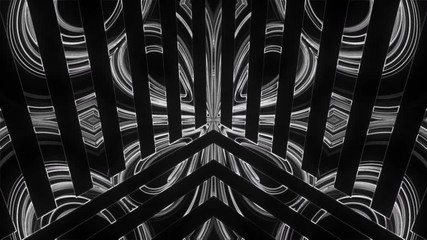 Poster - Lights show abstraction with glowing effect, 3d rendering computer generated background