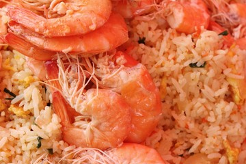 Sticker - Shrimp fried rice with vegetables is delicious