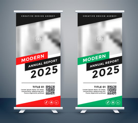 Wall Mural - modern style rollup standee banner design